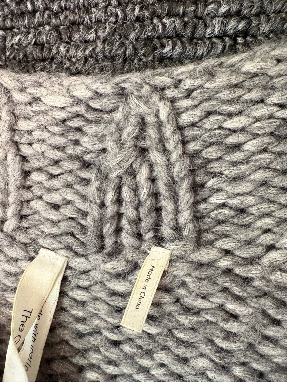 Aritzia Babaton Light Gray Marled Knit Merino Wool & Alpaca Sweater Small EUC - Picture 4 of 7